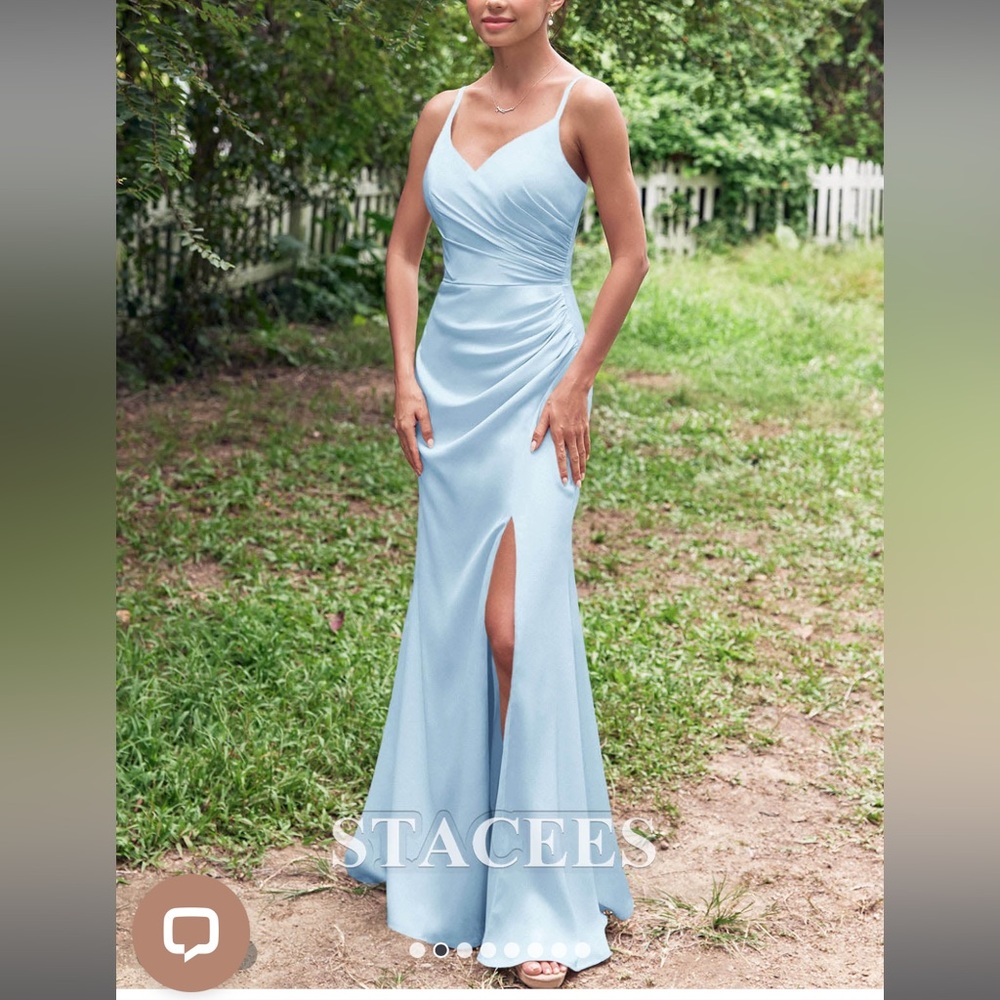 Stacees Sky Blue Bridesmaid Dresses